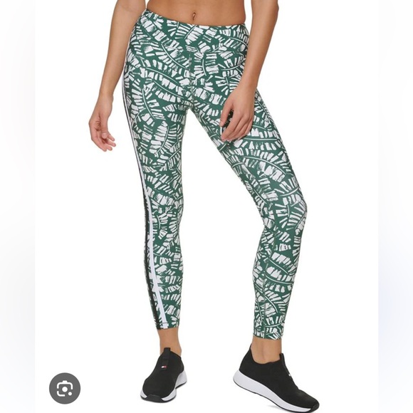 Tommy Hilfiger Pants - Tommy Hilfiger Sport Palm Print High Rise Compression Leggings